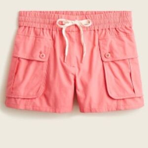 J.Crew Women S Coral Ripstop Outdoor Casual High Rise Pull-On Cargo Short NWT